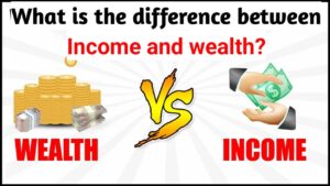 What is the difference between income and wealth?